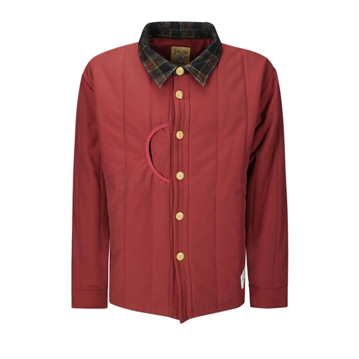 BRAIN DEAD Veste de transition Jacket With Button Closure Red