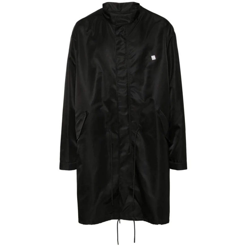 Givenchy Bontjassen Mid-Length Black Coat Black