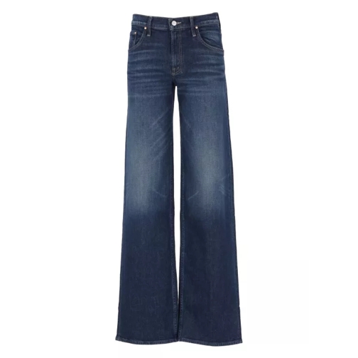 Mother The Down Low Spinner Heel Jeans Blue 