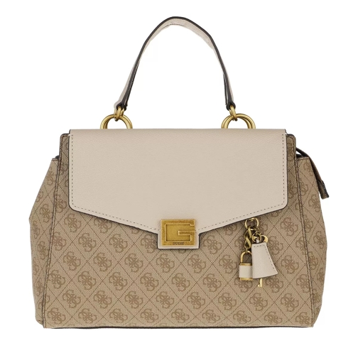 Guess Valy Large Girlfriend Satchel Bag Latte Borsa a tracolla