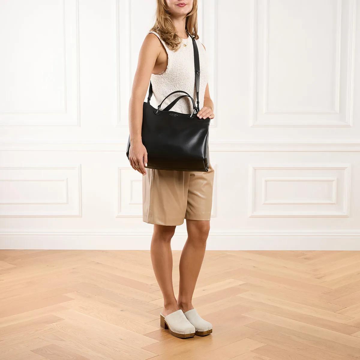 Emporio Armani Shoppers Shopping M Similnappa Goffrata Shopping M Quilte in zwart