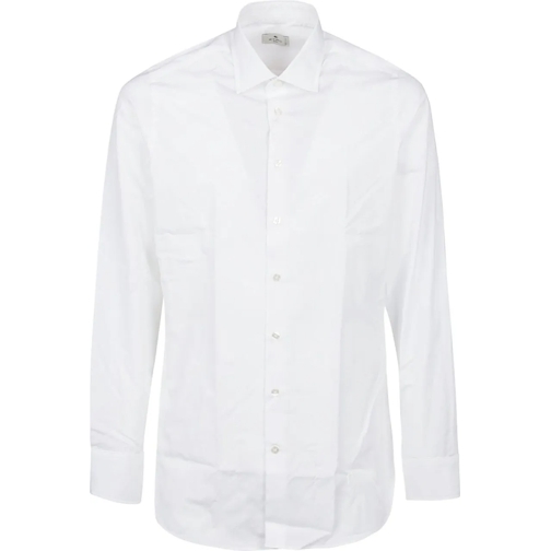 Etro Legere Oberteile Spread Slim Shirt White weiß