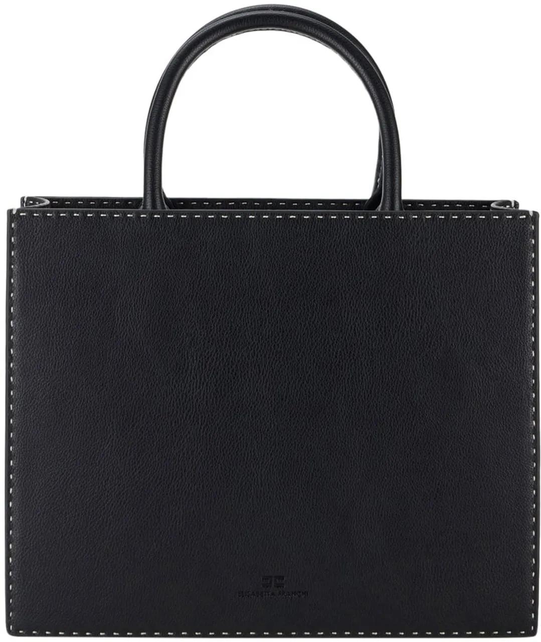 Elisabetta Franchi Shoppers & Totes Black Shoulder Bag in zwart