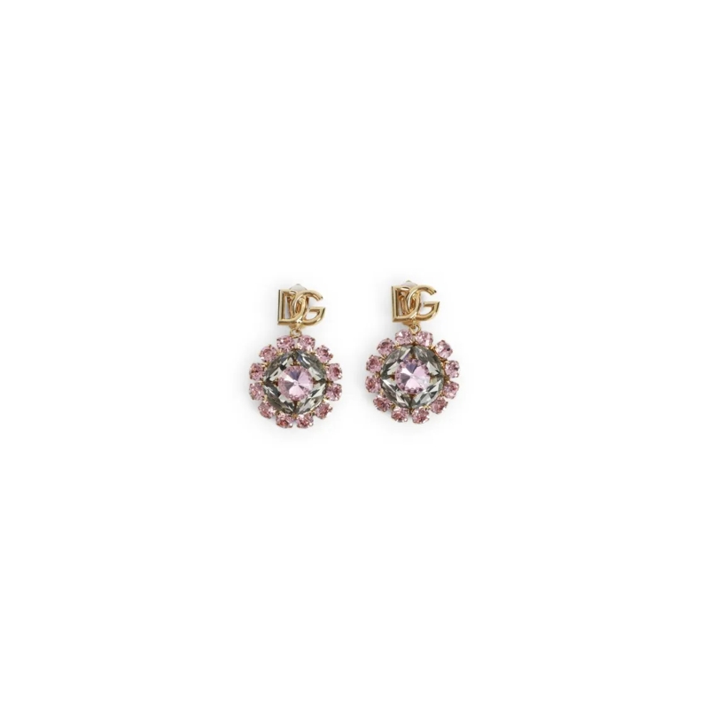 Dolce&Gabbana Boucles d'oreilles à tige Statement Earrings With Interlocking Dg Logo And G Not Applicable