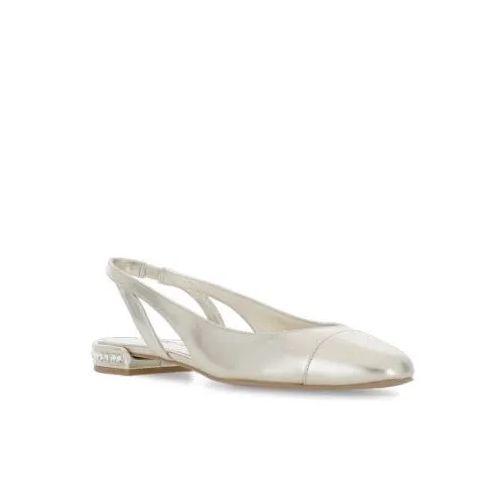 Stuart Weitzman Crystal Slingback Gold Pantofola ballerina