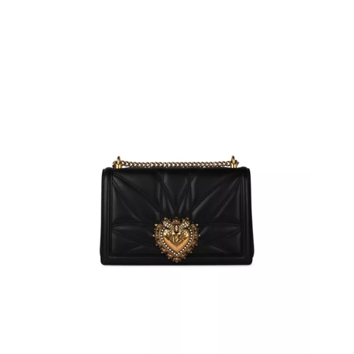 Dolce&Gabbana Schultertasche Devotion' Black Leather Crossbody Bag Black