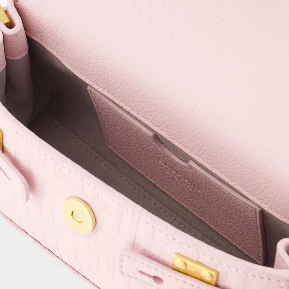 Balmain Hobo bags B-Buzz 19 Crossbody Leather Light Pink in roze