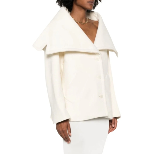 Jacquemus T-shirts Jacquemus Le Caban Caruso Draped-collar Jacket weiß (Image 2)