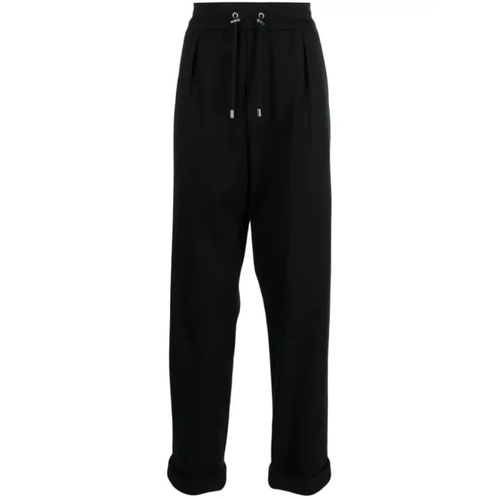 Balmain Drawstring Tapered Track Pants Black Jogginghosen