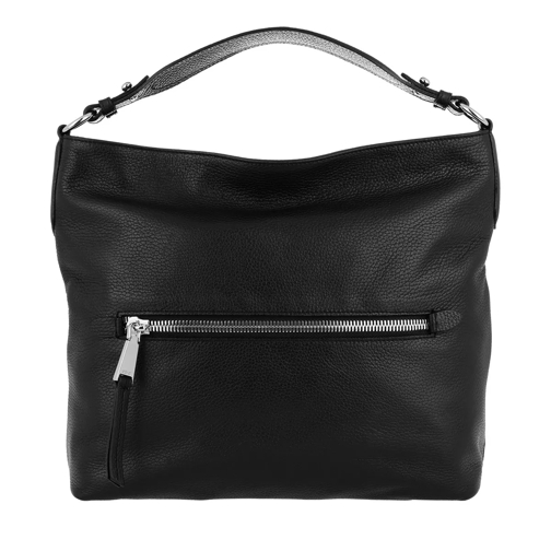 Abro Adria Leather Hobo Bag 4 Black/Nickel Hobo Bag