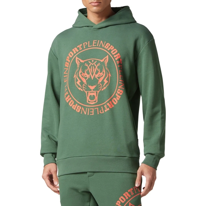 Plein Sport Top Hoodie Tiger grün(Image 3)