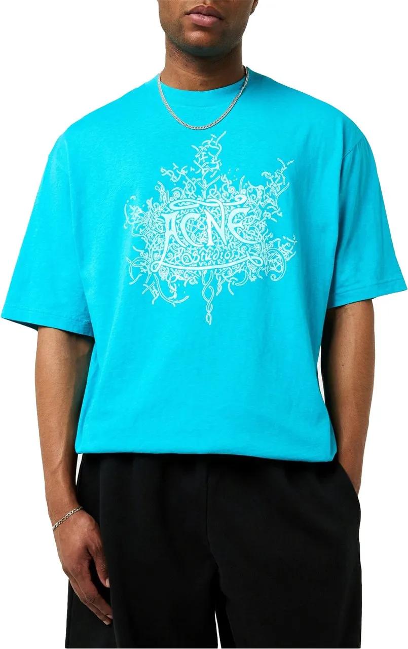 Acne StudiosアクネストゥディオスExtorr Devil Logo Tシャツ Acne Studios Extorr Devil Logo T-shirt In Black | ModeSens