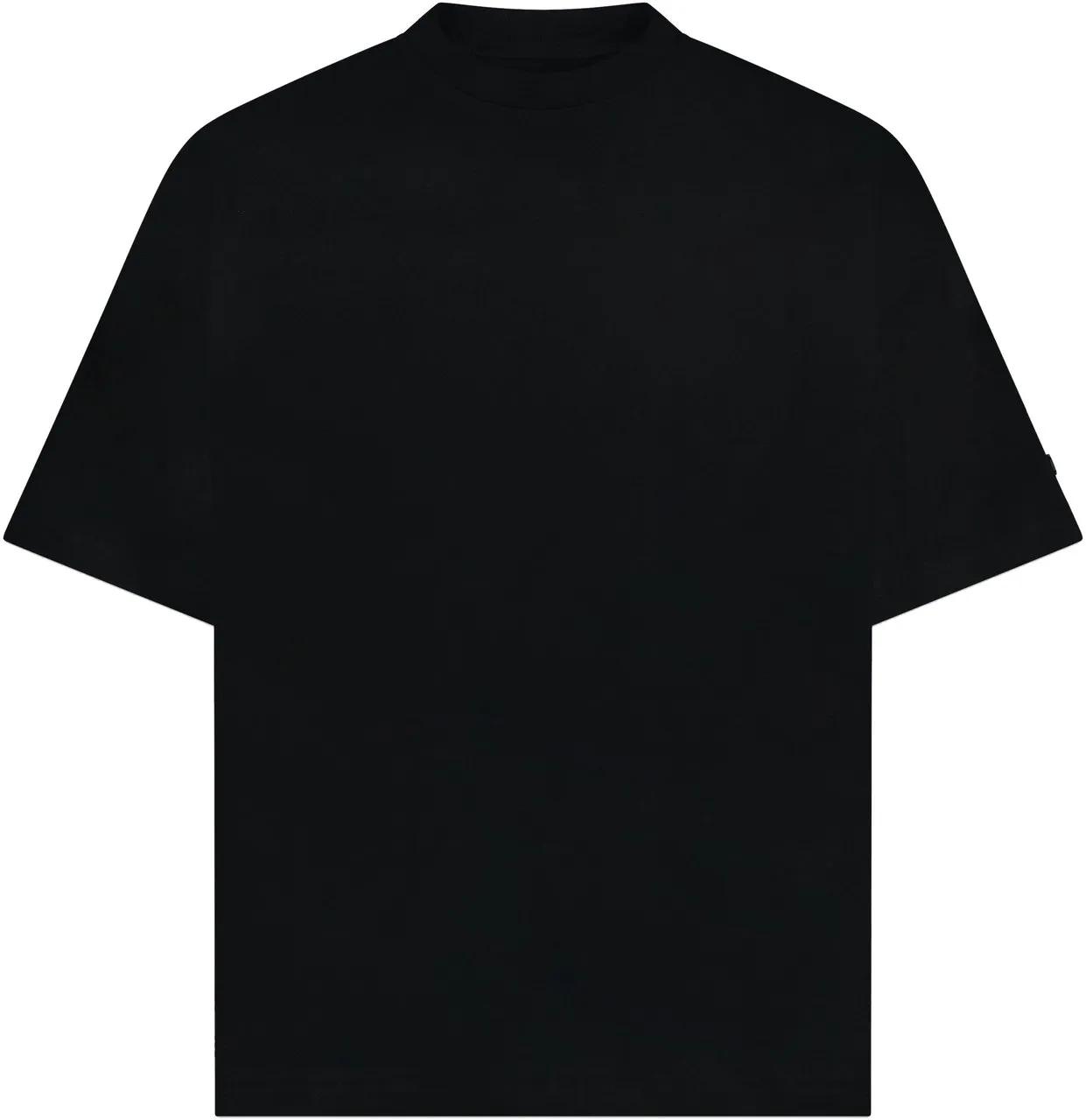 Thumbnail - Flâneur - Atelier T-Shirt with Rubber Patch  Black - Größe L - black