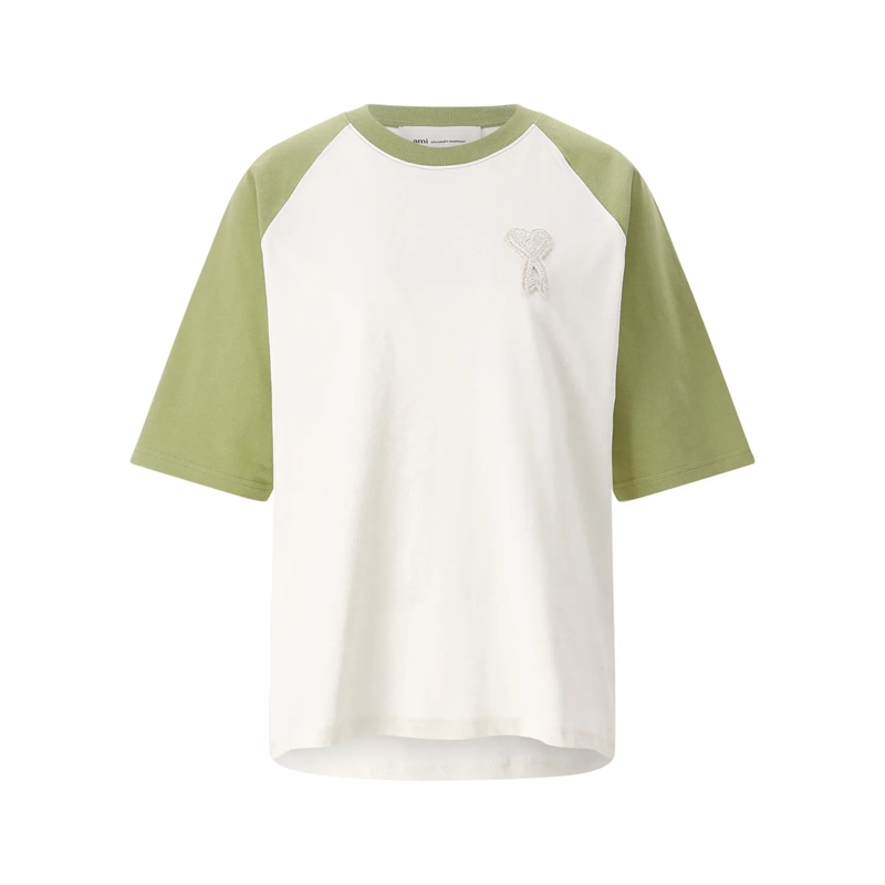 AMI Paris T-shirt T-Shirt mit Logo grün