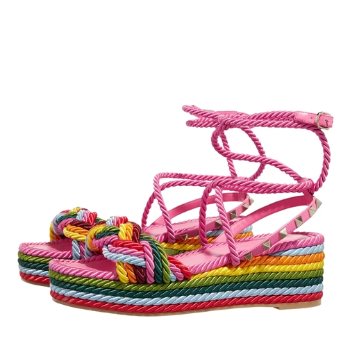 Valentino Garavani Wedges Rockstud Multicoloured Sandaal