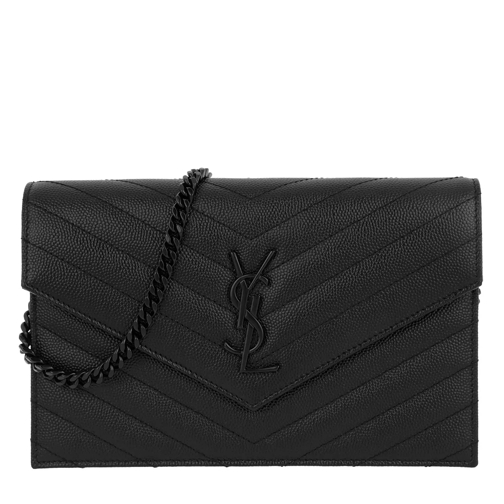 Saint Laurent Monogramme Chain Wallet Black Crossbody Bag