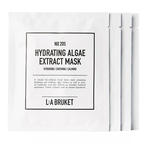 L:A BRUKET 205 Hydrating Algae Extract Mask, Package Of 4 Pcs Aktivkohlemaske