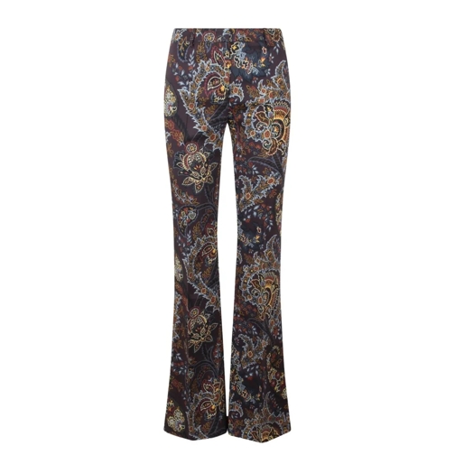 Etro  Floreal Paisley Flared Trousers Multicolor