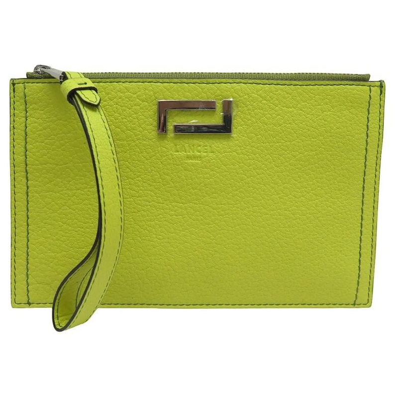 Lancel Clutch NEU LANCEL ZIPPE PIA A POUCH91418 NEUE BEUTELKUPPL grün