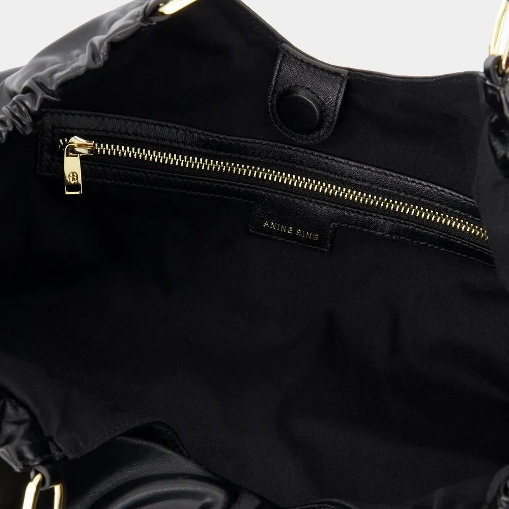 Anine Bing Totes & shoppers Kate Medium Tote Leather Black in zwart