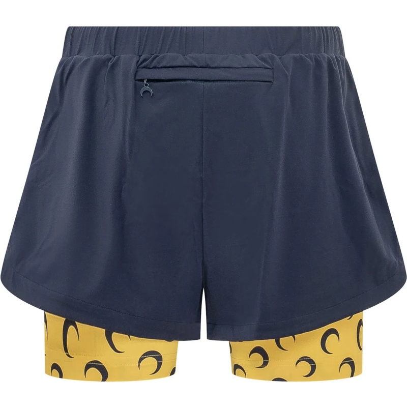Marine Serre Shorts Running Shorts con Shorts Interni dunkelblau(Image 2)