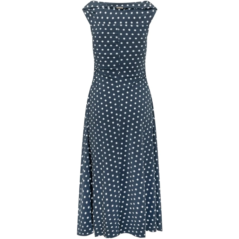 MICHAEL Michael Kors Maxikleid Abito Midi Pois dunkelblau(Image 2)