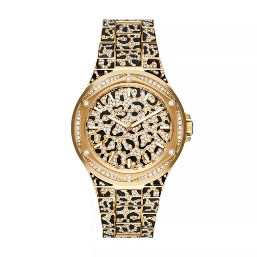 Michael Kors Lennox Three-Hand and Stainless Steel Watch Gold-Tone Quartz Horloge