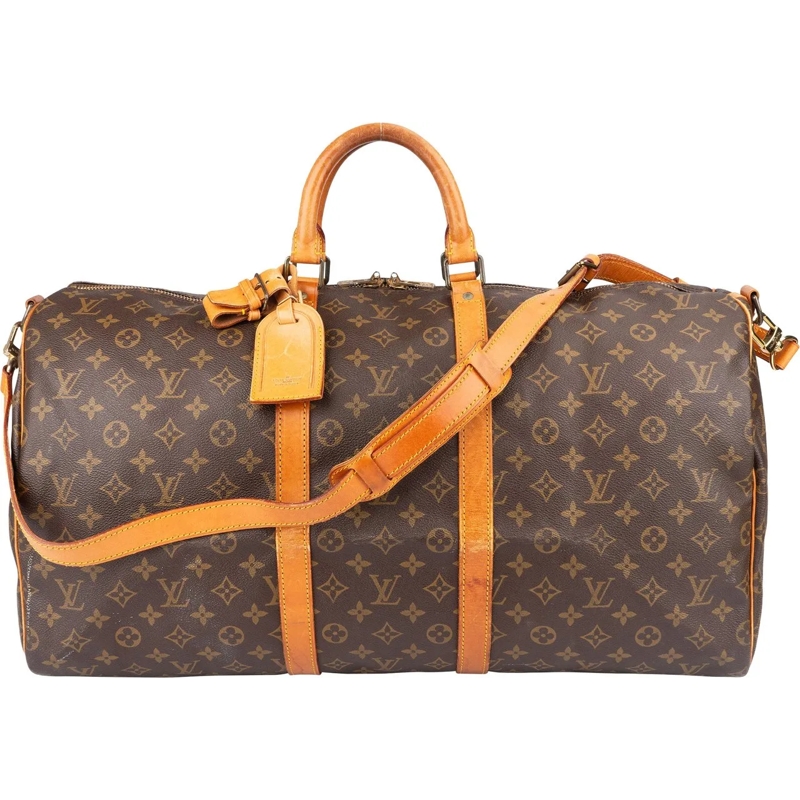 Louis Vuitton Tote Louis Vuitton Monogram Canvas Keepall 55 Bandoulie braun
