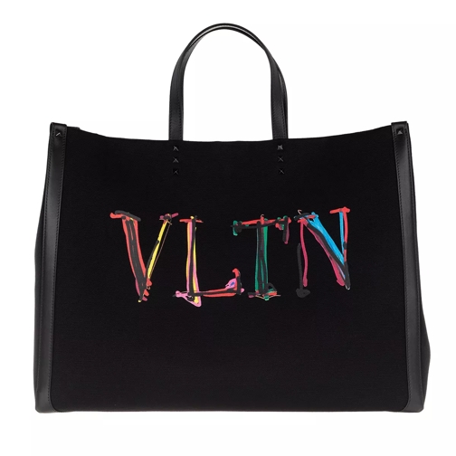 Valentino Garavani VLTN Graph Tote Bag Canvas Black/Multicolour Tote