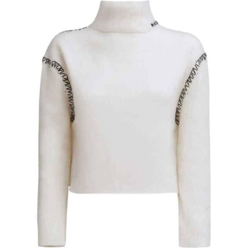 Marni  Turtleneck Sweater Off White weiß