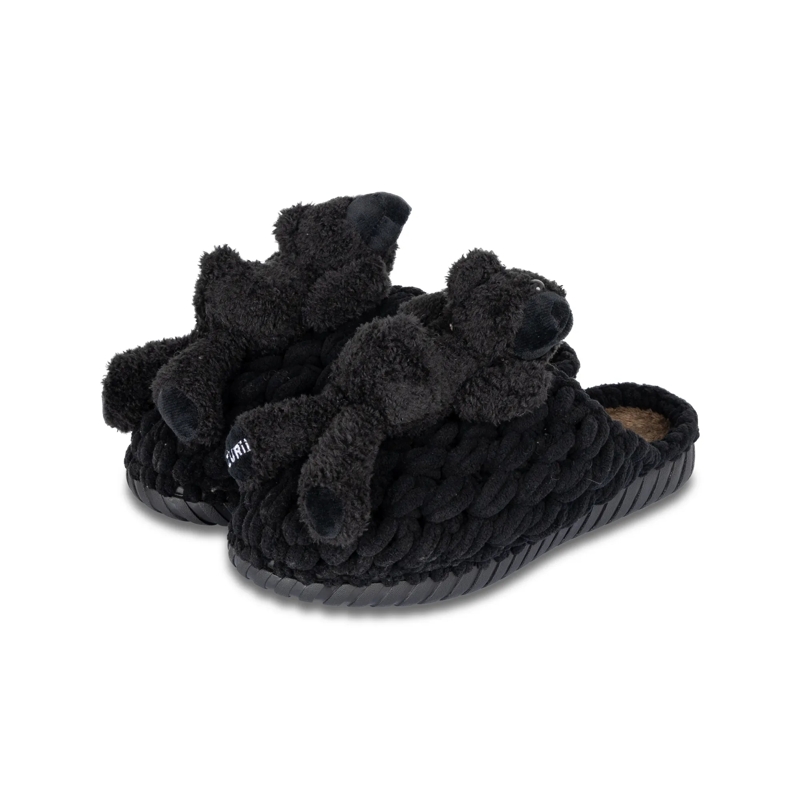 UZURII Hausschuhe Pantoffeln Pantoffel Fozzie Bear schwarz(Image 2)