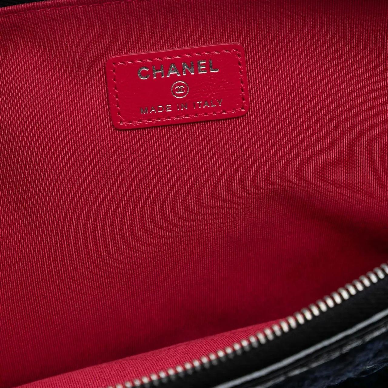 Thumbnail - Chanel Clutches - Large Tweed and Calfskin Embroidered Gabrielle O C - Gr. unisize - in Blau - für Damen