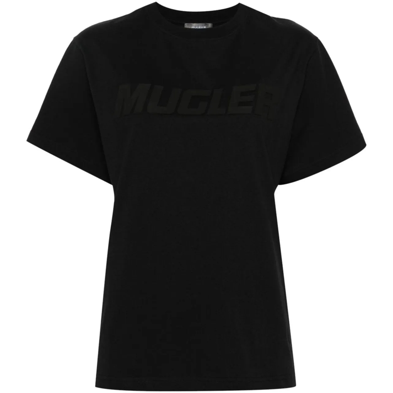 Mugler T-Shirt Top Black schwarz