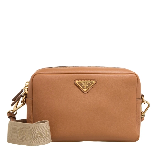 Prada Crossbody Bag Borsa Tracolla Pelle Soft Grain Caramel