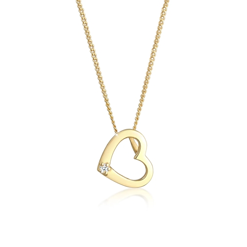 Elli Halskette Herz Liebe Diamant (0.015 ct.) Love 585  gold 