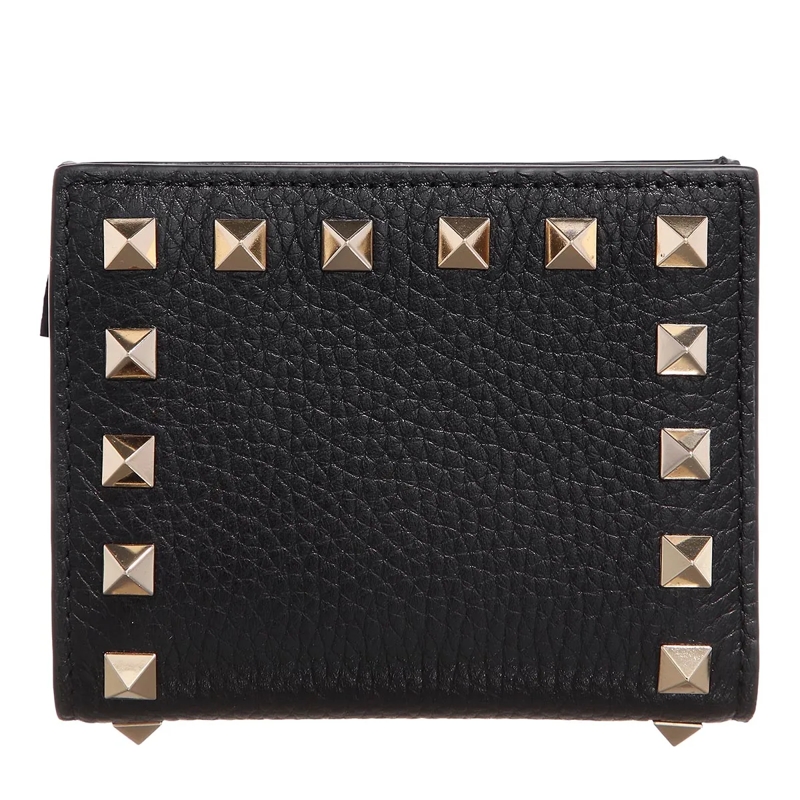 Valentino Garavani Bi-Fold-Portemonnaie Flap French Wallet Black
