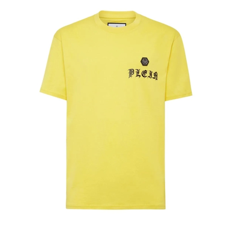 Philipp Plein T-Shirt T-Shirt Gothic Plein gelb