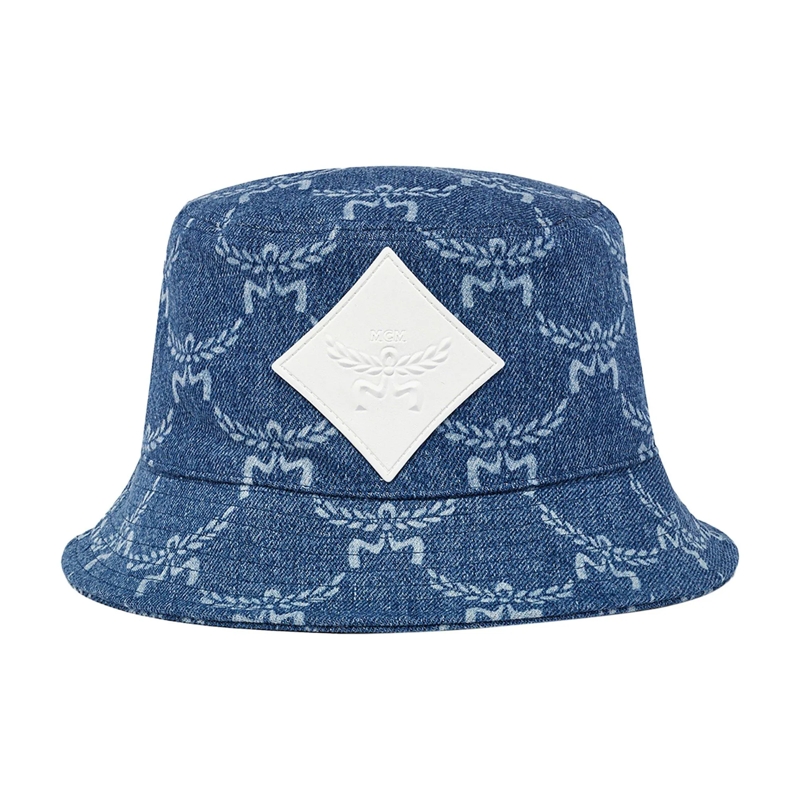 MCM Hut Denim-Anglerhut in Lauretos blau