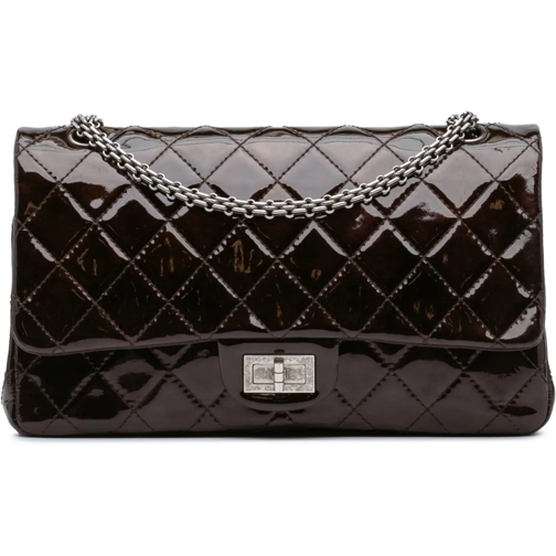 Chanel Fourre-tout 2010-2011 Reissue 2.55 Quilted Patent Double Flap  braun (Image 2)