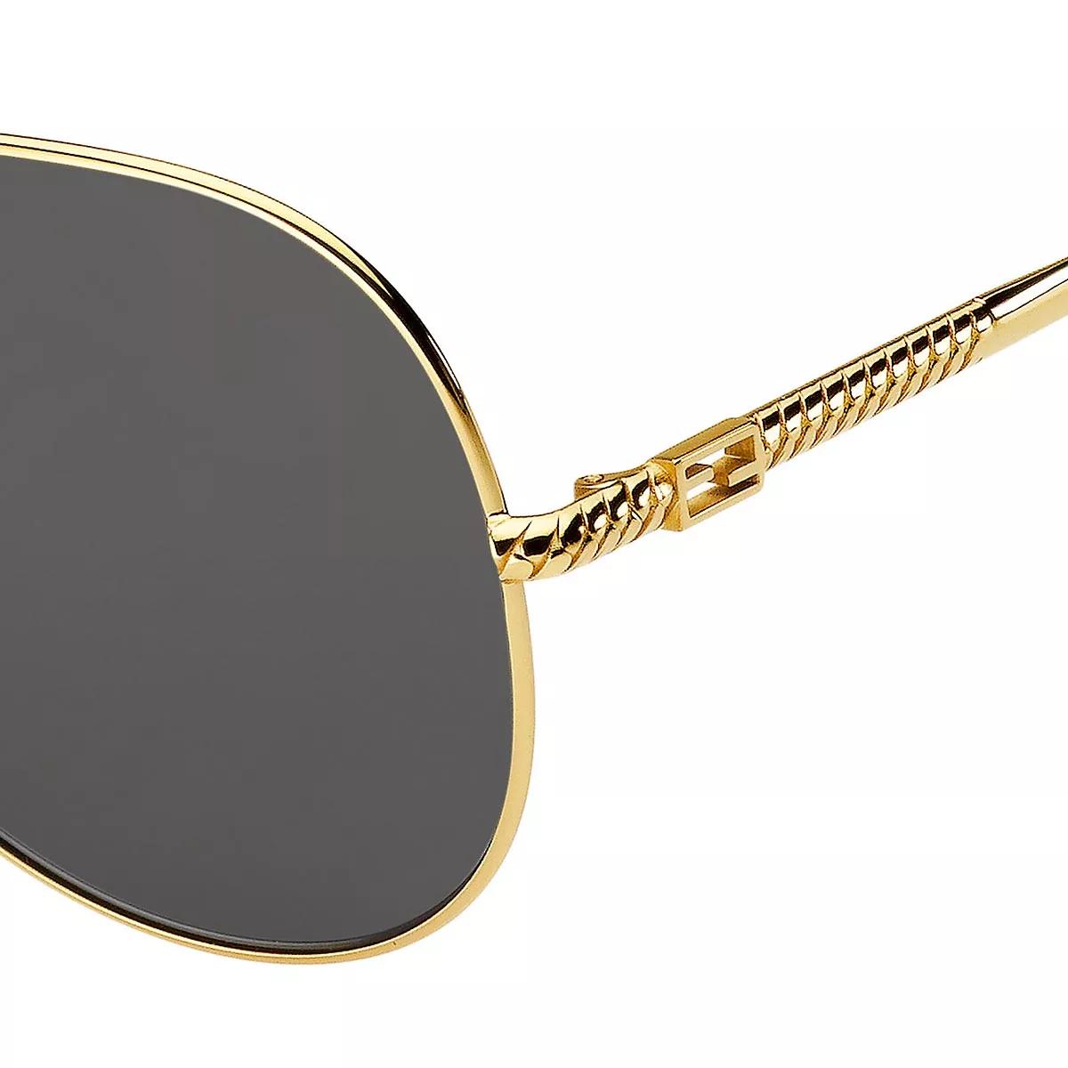 Fendi, Accessories, New Fendi Ff437s 007o Gold Yellow Aviator Sunglasses  Ff 0437s