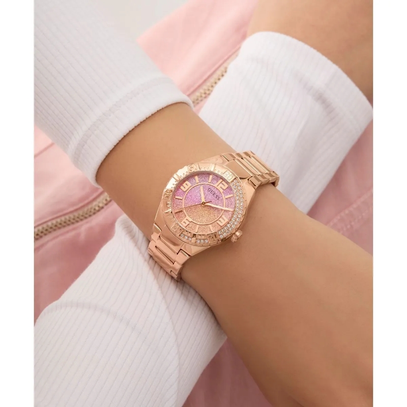 Guess Quarzuhr Quarz-Analoguhr Sangria rosa(Image 3)