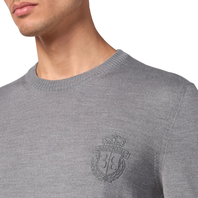 BILLIONAIRE  Rundhalspullover grau(Image 4)