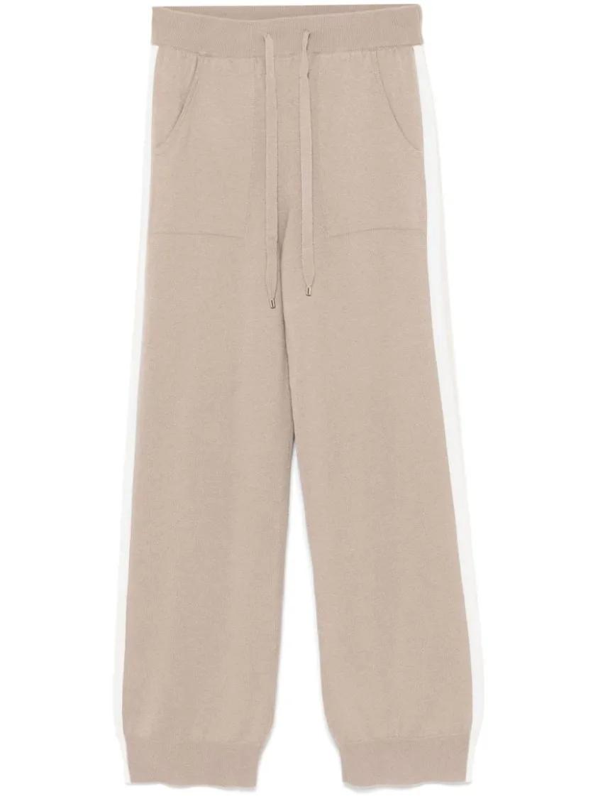 Lorena Antoniazzi - Straight-Leg Drawstring Sweatpants - Größe 46 - beige