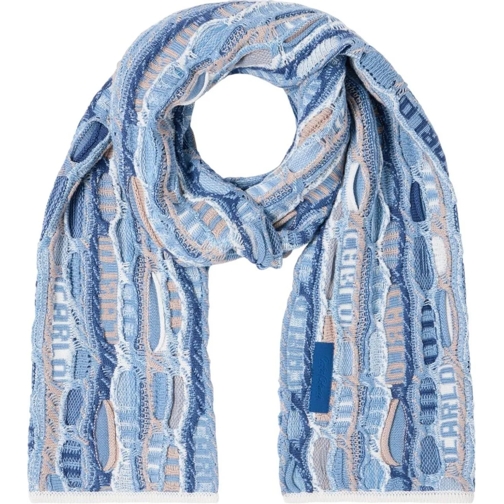 Carlo Colucci  Knit Scarf Blue blau