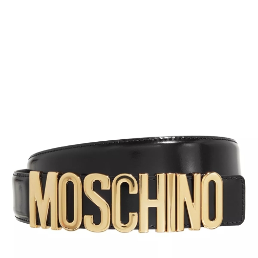 Moschino Belt Black Ledergürtel