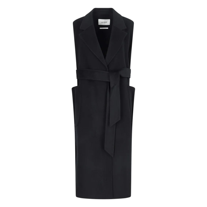 Ivy & Oak Mini-robe Ivy Oak "Clarissa" Vest Coat Black Black
