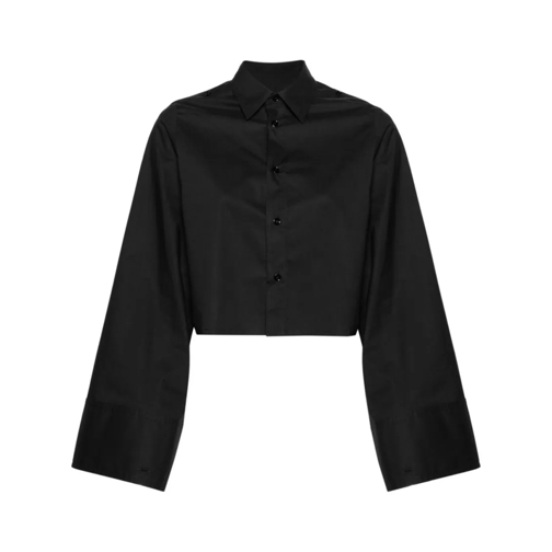 MM6 Maison Margiela Chemises Cotton Crop Shirt Black