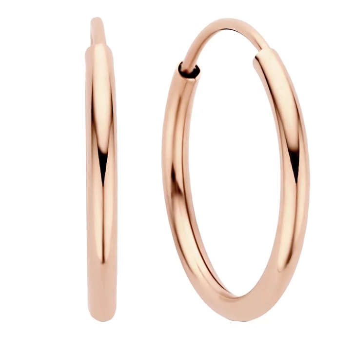 Isabel Bernard La Concorde Cerise 14 karat rose hoop earrings Rose gold Creole