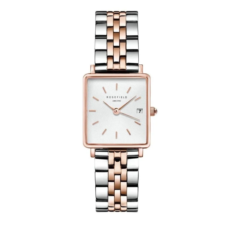 Rosefield Quarzuhr Damenuhr Boxy XS rose