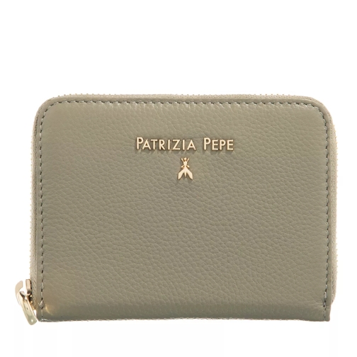 Patrizia Pepe Mini zip around                Sage Green Portemonnaie mit Zip-Around-Reißverschluss